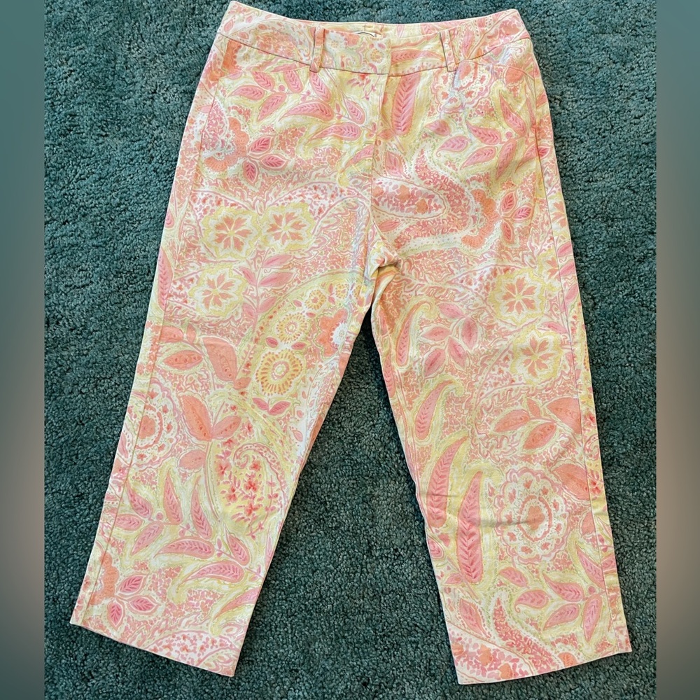 Talbots Capri Pattern Pants